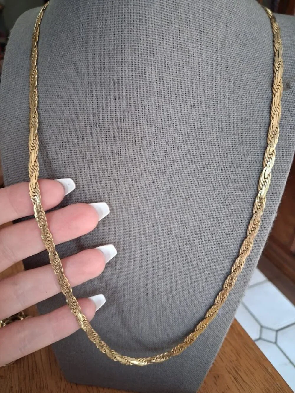 24 inch Trifari chain necklace